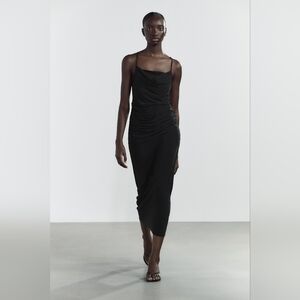 Zara Women's Dress Black Size M Cocktail DRESS , EVENING,  NWT